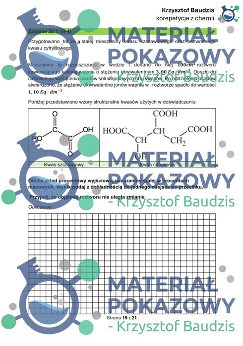 Korepetycje Chemia | Doświadczenia chemiczne | Matura 2027