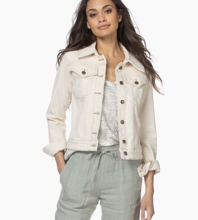 Женская белая джинсовая куртка Henry Cotton’s Xs/S курточка