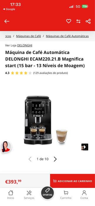 Máquina de Café Automática DELONGHI