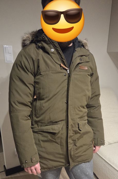 Columbia marquam peak Parka kurtka  zimowa  męska rozmiar M kolor zielony / khaki