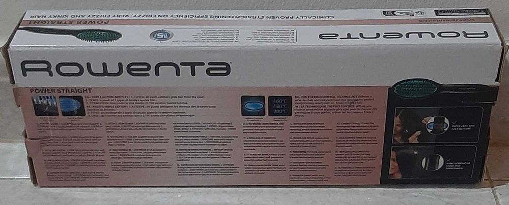 Escova Alisadora ROWENTA Power Straight CF5820 Cerâmica