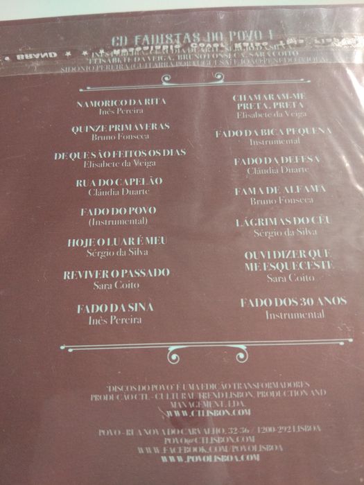 CD Fadistas do povo I NOVO