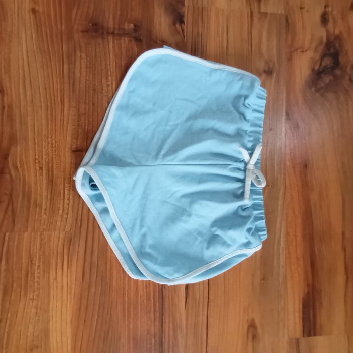 Szorty 140 krótkie spodenki niebieskie dziewczęce Shein 10 lat