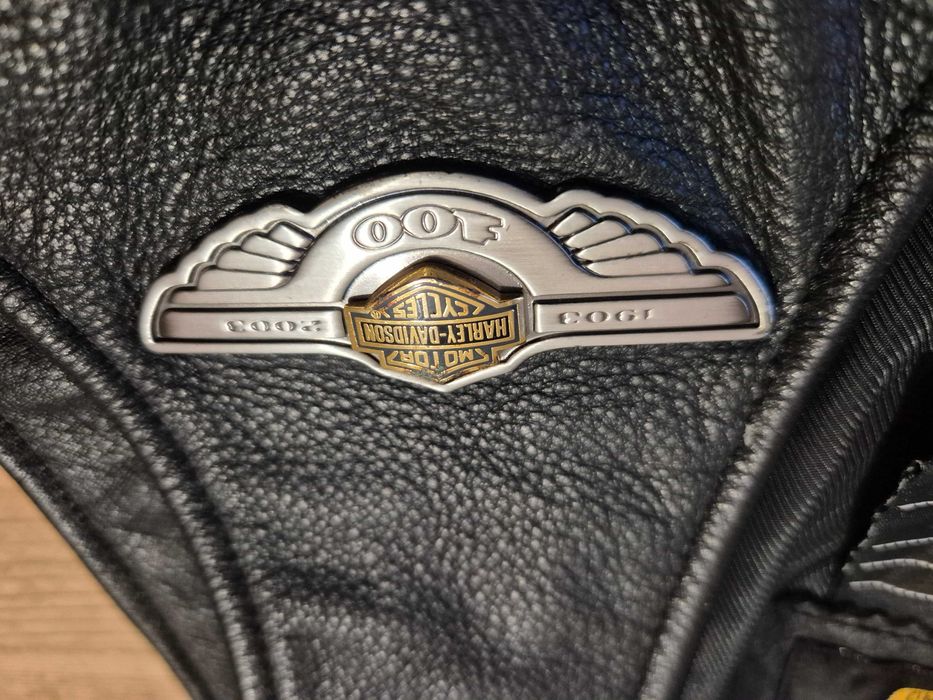 Colete Harley Davidson 100th aniversário pele senhora