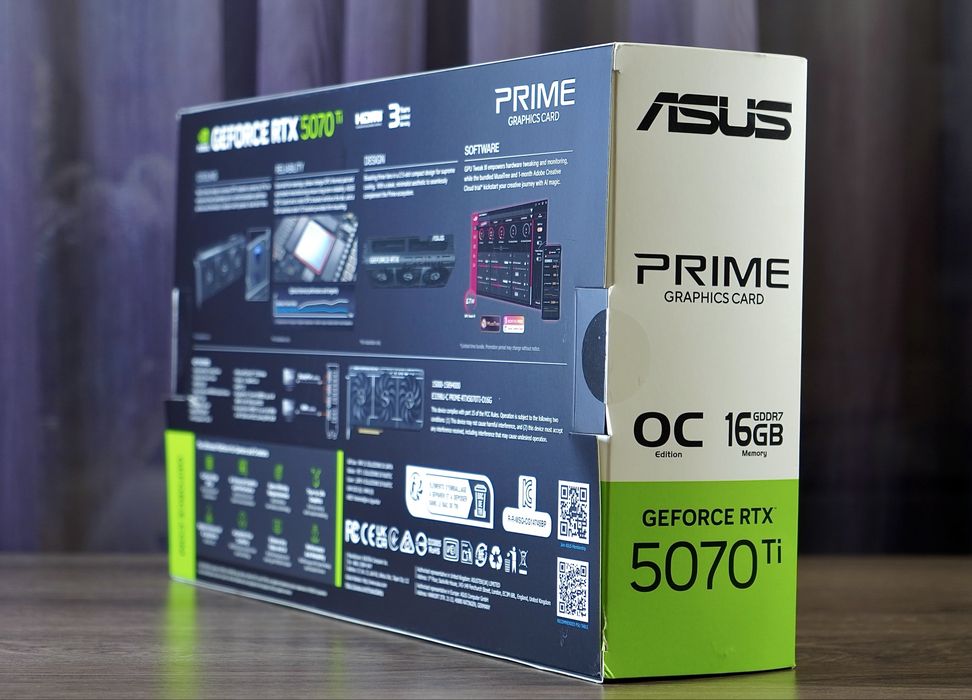 Видеокарта ASUS PRIME GeForce RTX 5070 ti OC Edition 16GB 1 шт. NEW!