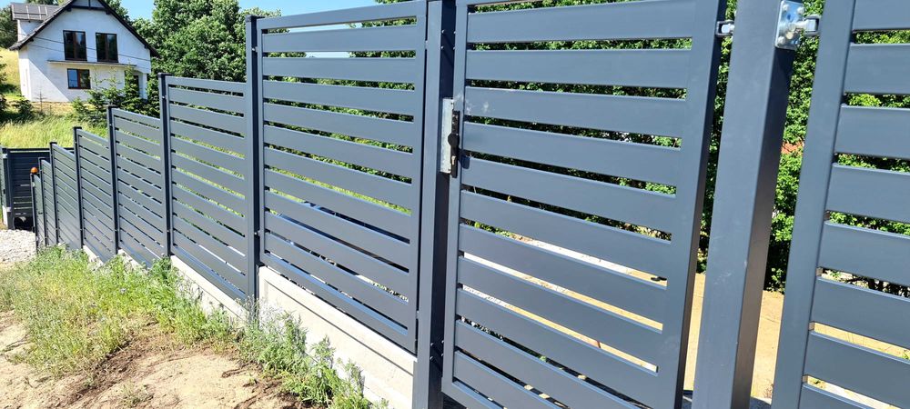 Ogrodzenia palisadowe, bramy, furtki- materiał plus montaż . PRODUCENT