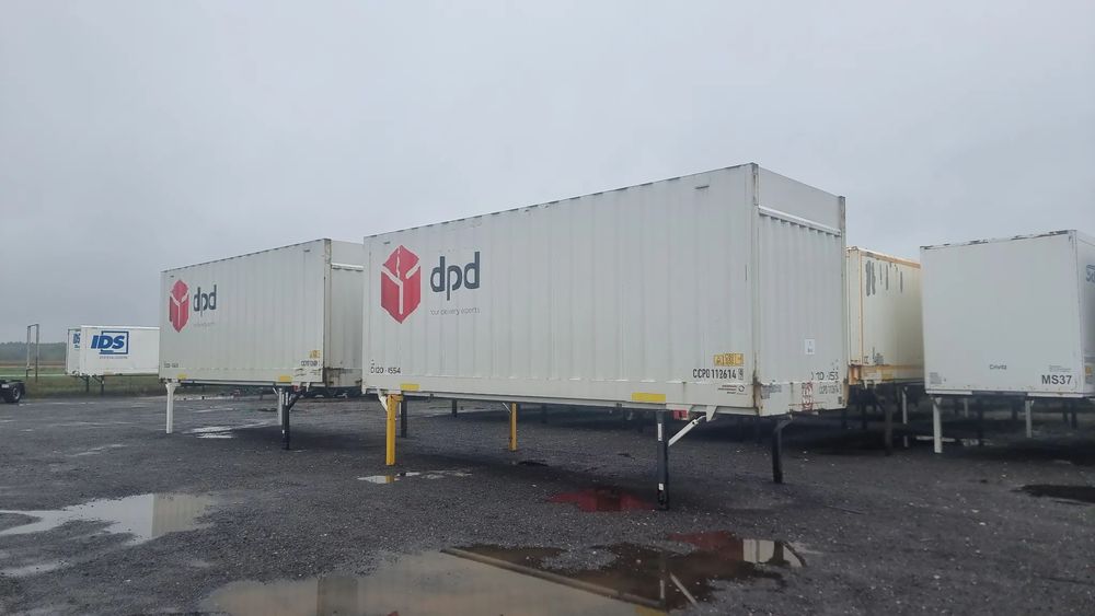 Krone 21.000zł netto 2x KONTENER ZABUDOWA BDF 7.80m 2016rok z półkami  STALOWY ZAMYKANY ROLETĄ MOŻLIWOŚĆ TRANSPORTU ST.BDB