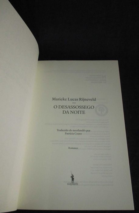 Livro O Desassossego da Noite Maurice Lucas Rijneveld