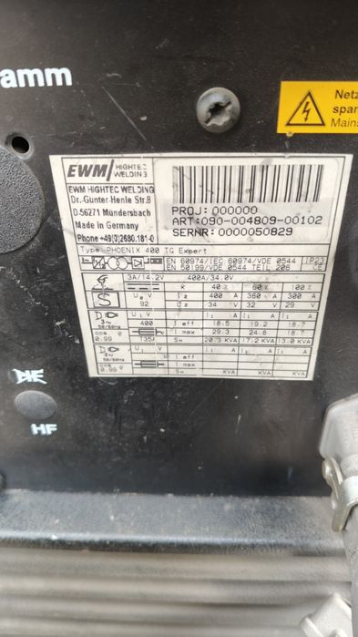 Spawarka Migomat EWM Phoenix 400A