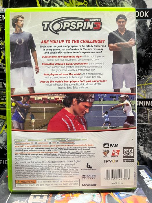Topspin 3 | xbox 360 | Sklep | Kraków | Wysyłka | Wymiana