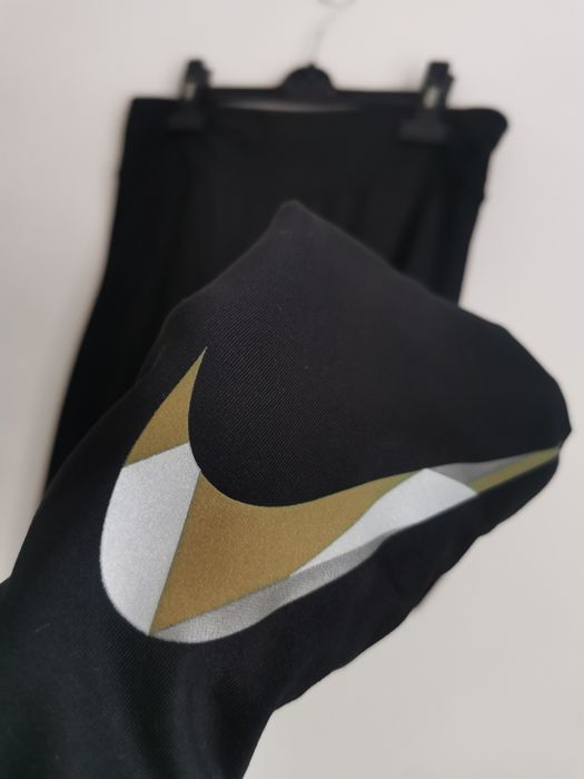 Nike legginsy sportowe damskie logowane długie M
