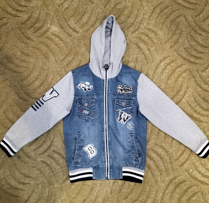 Джинсовый бомбер (детский)