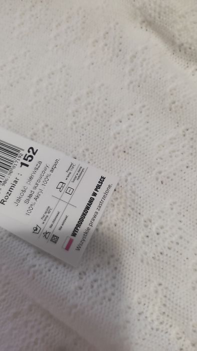 Elegancki kremowy sweterek r. 152 Jomar