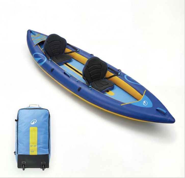 Каяк Decathlon 100 Comfort 1–2 місний надувний туристичний до 195 кг