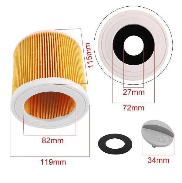 Мішок для Karcher WD3, MV3.Мешок 6.959-130 паперовий.Комплект–5 шт