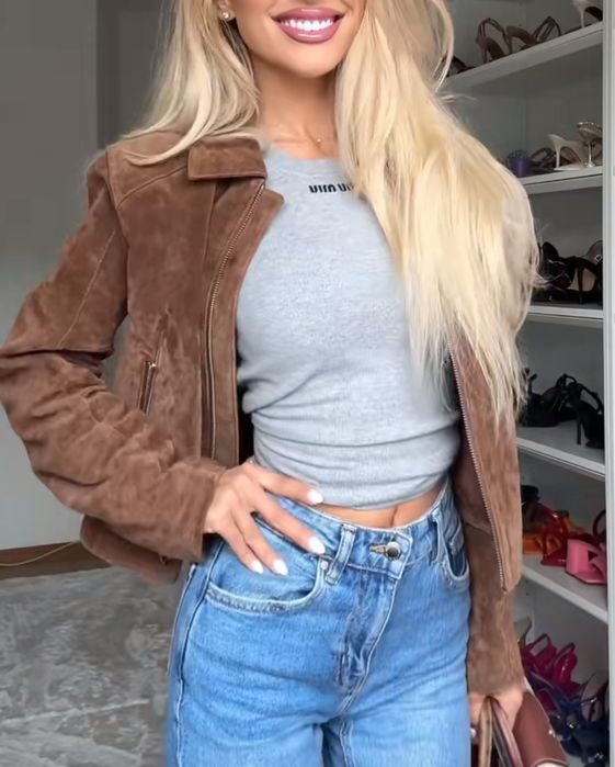 Куртка ZARA зі 100% шкіри