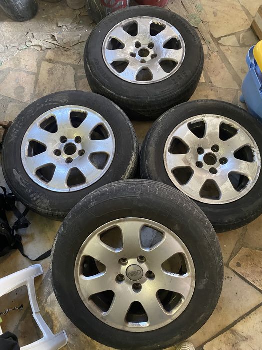 4 Jantes Audi 5x112 R15 com pneus