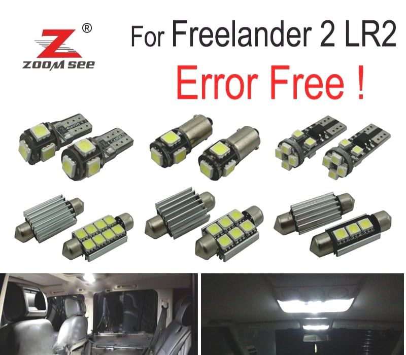 KIT COMPLETO 14 LAMPADAS LED INTERIOR LAND ROVER FREELANDER 2 LR2 06-13