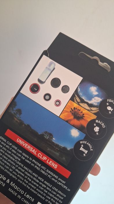 Kit Lente 3 em 1 Para Celular - Fish Eye...