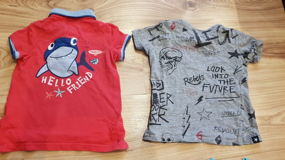 Zestaw koszulek t-Shirt dla chłopca r.80/86