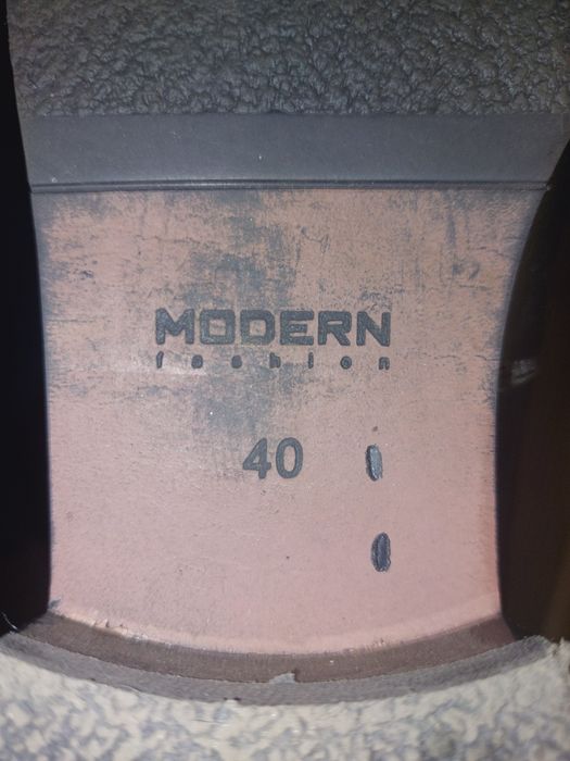 Шкіряні сапоги- труби Modern