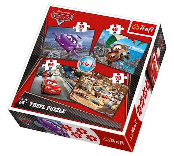 Puzzle Trefl 4w1 Auta 2