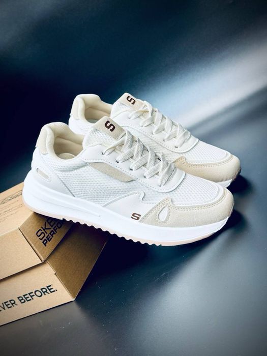 Жіночі кросівки skechers Performance бежеві кросовки скечерс/скечирс