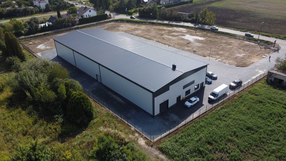 Hala magazynowa ocieplana 1331 m2 22x60,5x7,4