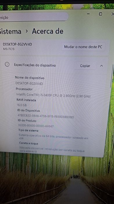 Computador intel core i5 9400f