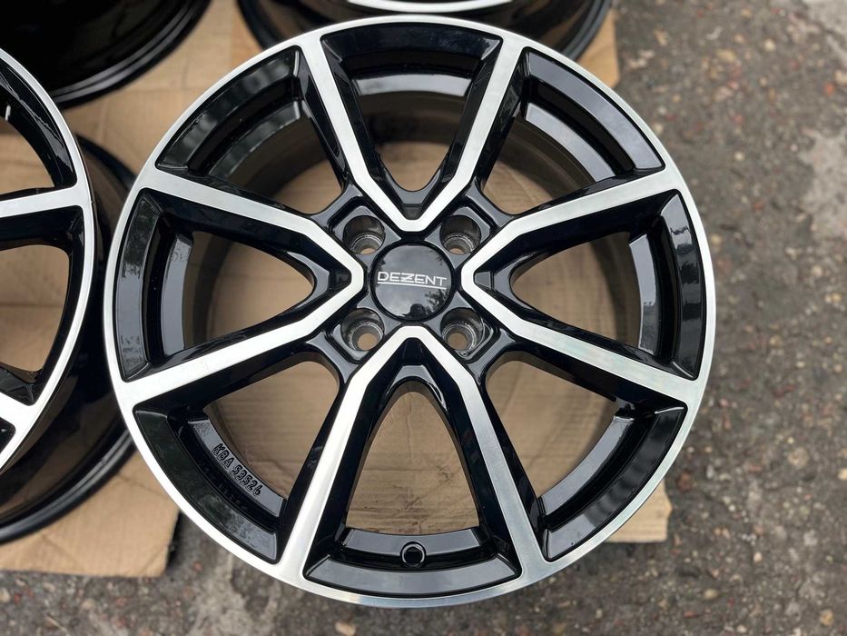 4x felgi aluminiowe DEZENT TN black 16"x6" rozstaw 4x100 ET 38 NOWE