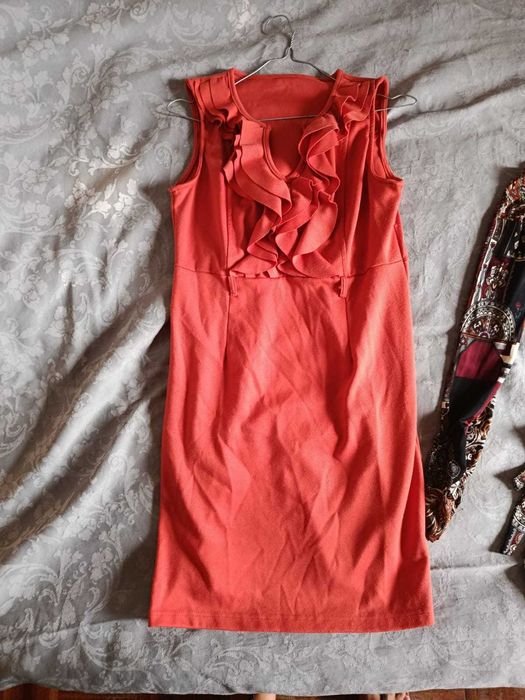 Vestido cor de laranja