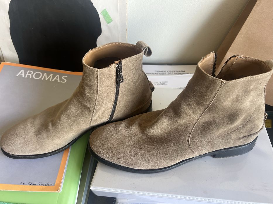 Botins Homem em Couro