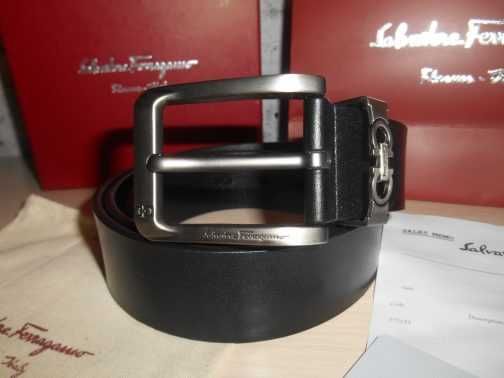 Salvatore Ferragamo pasek firmowy, skóra naturalna, Włochy 180