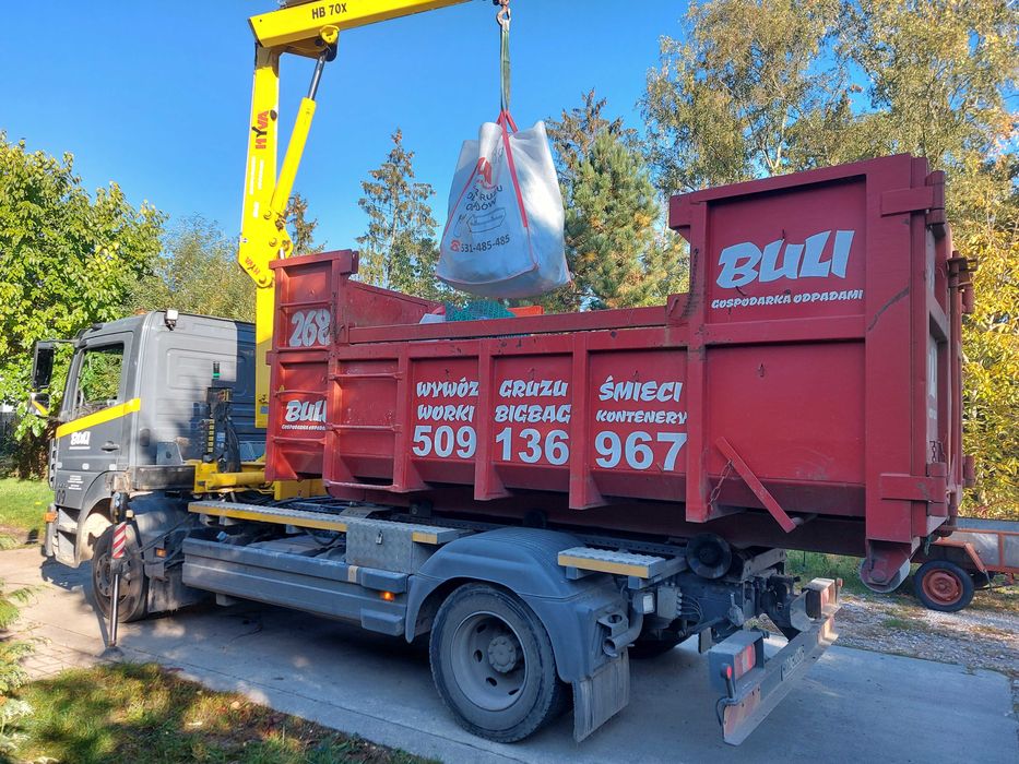 Wywóz Śmieci Gruzu Odpadów Kontenery Worki BIGBAG Grodzisk Mazowiecki