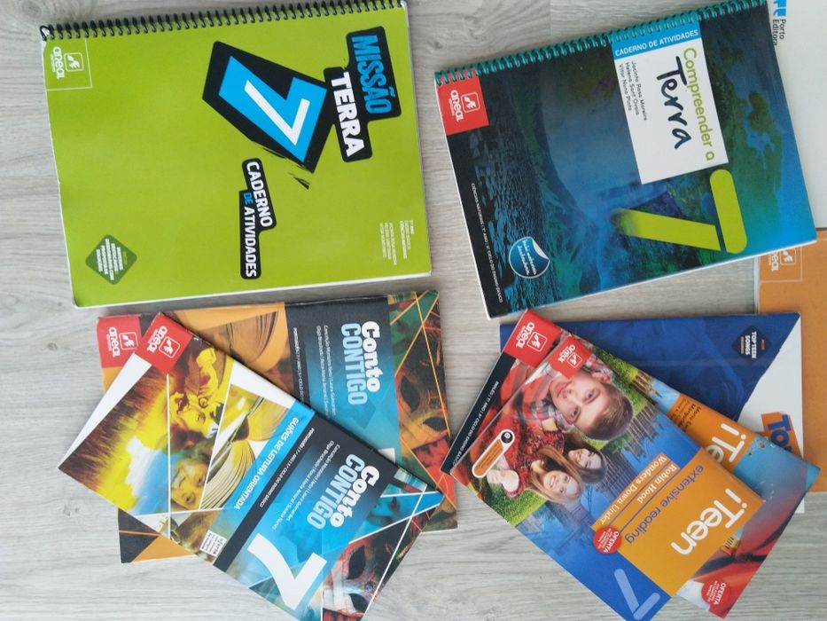 Cadernos de Atividades do 7° Ano e 8° Ano como Novo