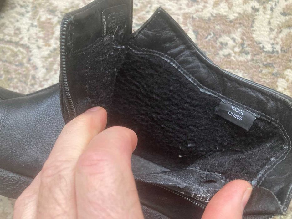 Теплі і шкіряні черевики Ecco 42р  сапожки