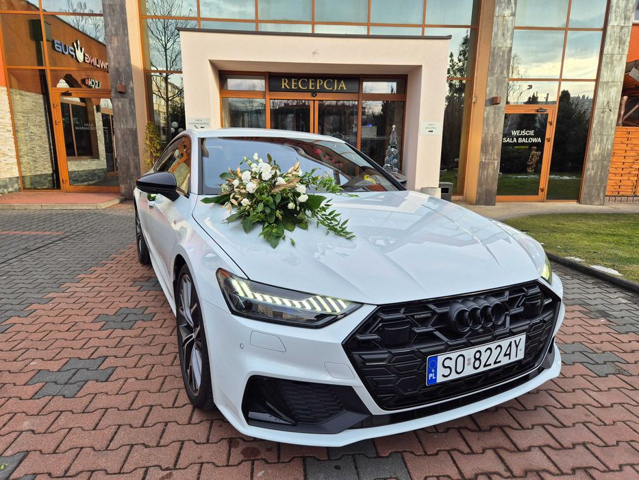 Auto samochód do ślubu LUKSUS - Nowe AUDI A5 i A7 / wynajem