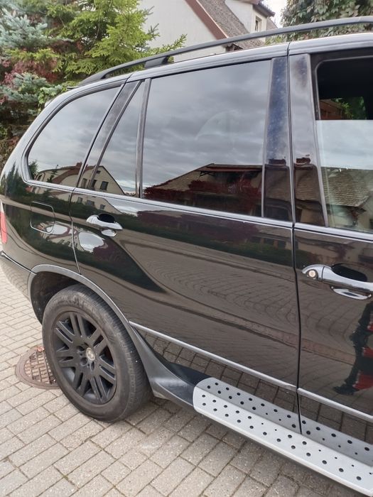Drzwi prawy tył tylne BMW X5 E53 Lift Black Sapphire 475