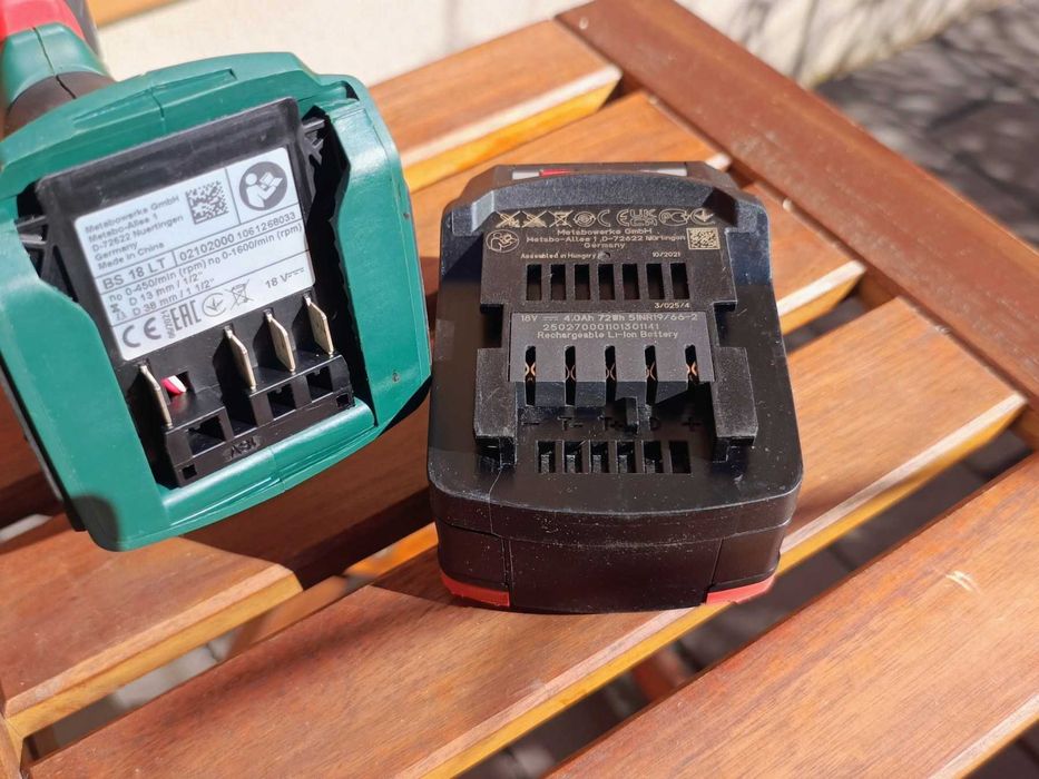 Wkrętarka akumulatorowa Metabo 18 V + bateria 4,0 Ah + ładowarka. Super stan