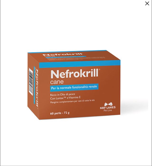 Дієтична добавка Nefrokrill для собак з хворобою нирок