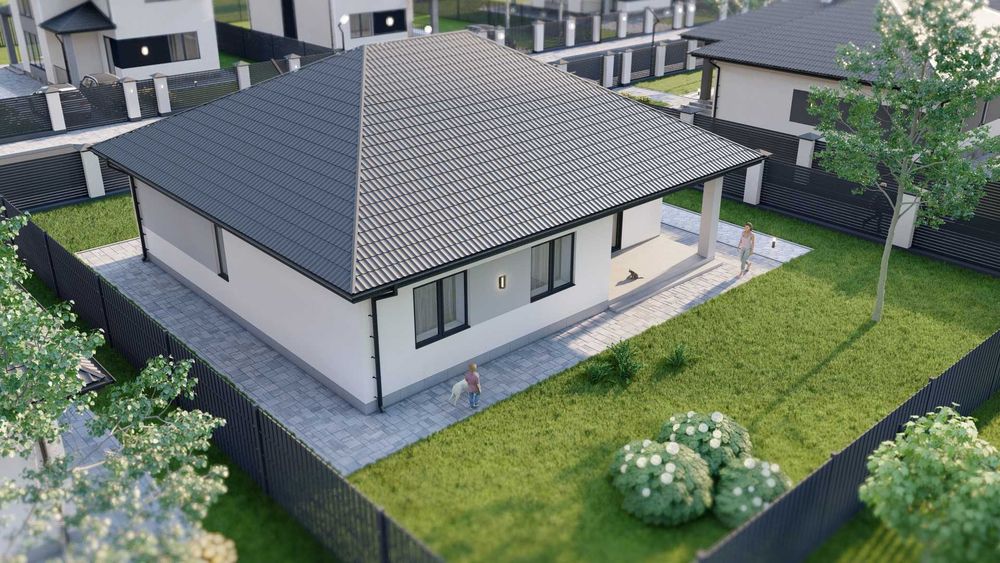 Одноповерховий будинок 120м² з МІСЬКИМИ комунікаціями! 6 соток.