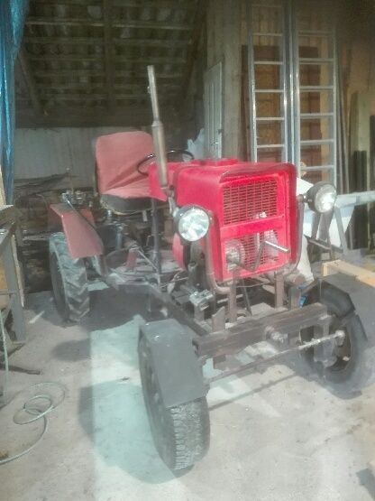 Traktor z przyczepą ciągnik papaj samoróbka Andoria S7 Esiok