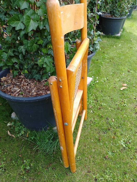 stare ogrodowe krzesło-fotel składany