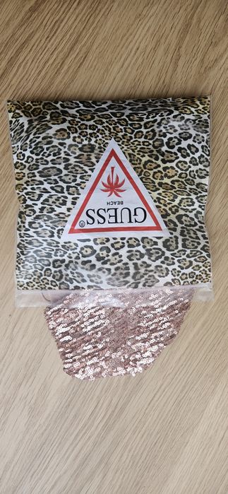 Strój jednoczęściowy cekiny brąz GUESS 36 38