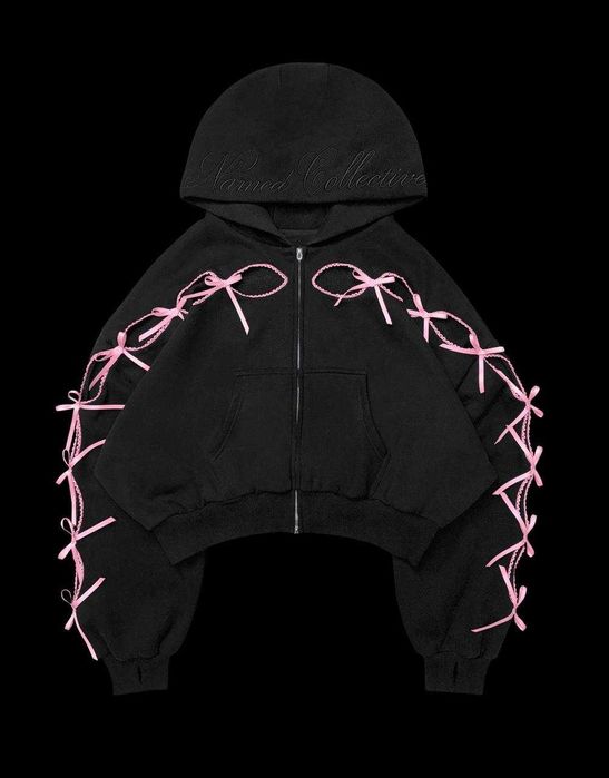 Жіноча вкороченна зіпка кофта Named Collective Princ Ribbon Hoodie