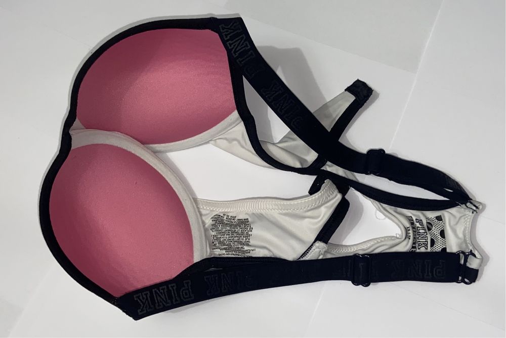 Viktoria’s secret biustonosz stanik PINK push up sport bra roz. XS