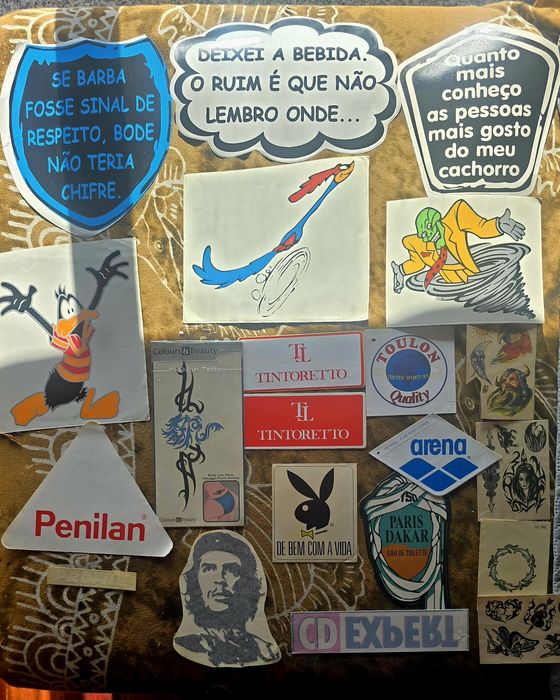 Dequalques , Autocolantes Botafogo, Flamengo, Senna, Brasil