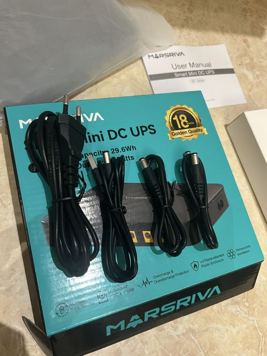 Дбж для роутера UPS живлення wifi MARSRIVA батарея павербанк