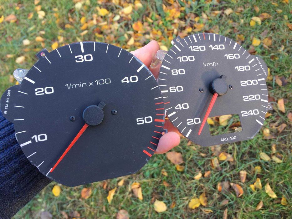 Спідометр і тахометр в панель приборов Audi 100 A6 C4 спидометр: 500 ...