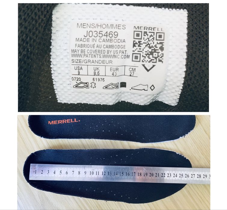 Кросівки Merrell Zion Peak Waterproof® Vibram® ‘43р 27смʼOrig.шкіра